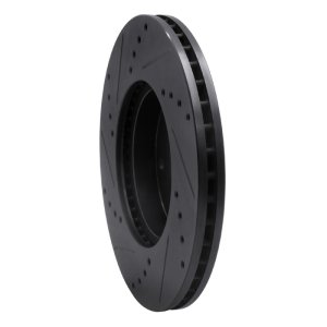 Chevrolet Epica Brake Rotor (1) - Front Right - R1 Concepts - Drilled & Slotted - Black - `04-`10